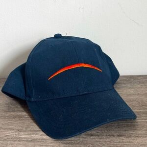 Denver Broncos Vintage Navy Blue Minimalist Orange Swoosh Embroidery Hat KC